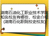 湖南石油化工职业技术学院知名校友有哪些，校史介绍(湖南石化职院校史校友)