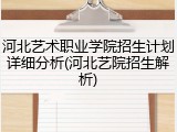 河北艺术职业学院招生计划详细分析(河北艺院招生解析)