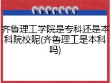 齐鲁理工学院是专科还是本科院校呢(齐鲁理工是本科吗)