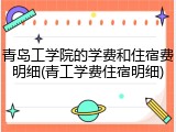 青岛工学院的学费和住宿费明细(青工学费住宿明细)