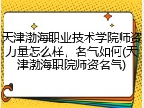 天津渤海职业技术学院师资力量怎么样，名气如何(天津渤海职院师资名气)