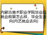 内蒙古美术职业学院毕业后就业前景怎么样，毕业生去向(内艺就业去向)