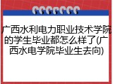 广西水利电力职业技术学院的学生毕业都怎么样了(广西水电学院毕业生去向)