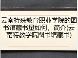 云南特殊教育职业学院的图书馆藏书量如何，简介(云南特教学院图书馆藏书)