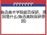 鲁迅美术学院能否保研，原因是什么(鲁迅美院保研原因)