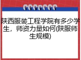 陕西服装工程学院有多少学生,师资力量如何(陕服师生规模)