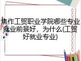 焦作工贸职业学院哪些专业就业前景好，为什么(工贸好就业专业)