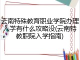 云南特殊教育职业学院办理入学有什么攻略没(云南特教职院入学指南)