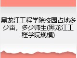 黑龙江工程学院校园占地多少亩，多少师生(黑龙江工程学院规模)
