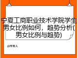 宁夏工商职业技术学院学生男女比例如何，趋势分析(男女比例与趋势)