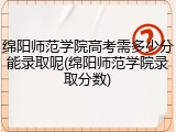 绵阳师范学院高考需多少分能录取呢(绵阳师范学院录取分数)