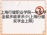 上海行健职业学院一年奖学金最多能拿多少(上海行健奖学金上限)