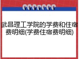 武昌理工学院的学费和住宿费明细(学费住宿费明细)
