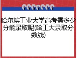 哈尔滨工业大学高考需多少分能录取呢(哈工大录取分数线)