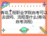 青岛工程职业学院自考可以去读吗，流程是什么(青岛自考流程)
