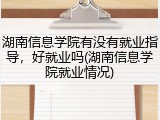 湖南信息学院有没有就业指导，好就业吗(湖南信息学院就业情况)