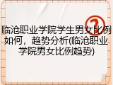 临沧职业学院学生男女比例如何，趋势分析(临沧职业学院男女比例趋势)