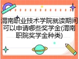渭南职业技术学院就读期间可以申请哪些奖学金(渭南职院奖学金种类)