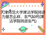 天津师范大学津沽学院师资力量怎么样，名气如何(津沽学院师资名气)