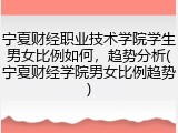 宁夏财经职业技术学院学生男女比例如何，趋势分析(宁夏财经学院男女比例趋势)