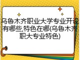 乌鲁木齐职业大学专业开设有哪些,特色在哪(乌鲁木齐职大专业特色)