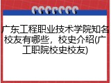 广东工程职业技术学院知名校友有哪些,校史介绍(广工职院校史校友)