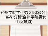 台州学院学生男女比例如何，趋势分析(台州学院男女比例趋势)