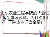 山东农业工程学院的毕业证含金量怎么样，为什么(山工院毕业证含金量)
