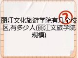 丽江文化旅游学院有几个校区,有多少人(丽江文旅学院规模)