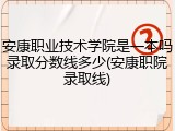 安康职业技术学院是一本吗录取分数线多少(安康职院录取线)