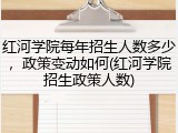 红河学院每年招生人数多少，政策变动如何(红河学院招生政策人数)