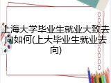 上海大学毕业生就业大致去向如何(上大毕业生就业去向)