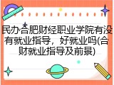 民办合肥财经职业学院有没有就业指导，好就业吗(合财就业指导及前景)