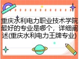 重庆水利电力职业技术学院最好的专业是哪个，详细阐述(重庆水利电力王牌专业)