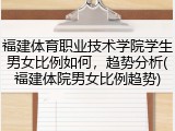 福建体育职业技术学院学生男女比例如何，趋势分析(福建体院男女比例趋势)