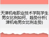 天津机电职业技术学院学生男女比例如何，趋势分析(津机电男女比例走势)
