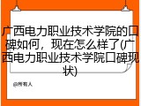 广西电力职业技术学院的口碑如何，现在怎么样了(广西电力职业技术学院口碑现状)
