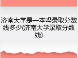 济南大学是一本吗录取分数线多少(济南大学录取分数线)