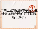 广西工业职业技术学院招生计划详细分析(广西工职院招生解析)