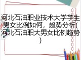 河北石油职业技术大学学生男女比例如何，趋势分析(河北石油职大男女比例趋势)