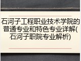 石河子工程职业技术学院的普通专业和特色专业详解(石河子职院专业解析)