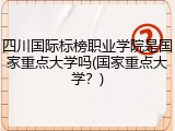 四川国际标榜职业学院是国家重点大学吗(国家重点大学？)
