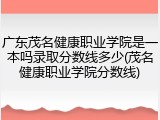 广东茂名健康职业学院是一本吗录取分数线多少(茂名健康职业学院分数线)
