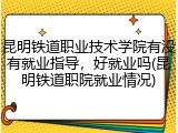 昆明铁道职业技术学院有没有就业指导，好就业吗(昆明铁道职院就业情况)