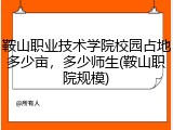 鞍山职业技术学院校园占地多少亩，多少师生(鞍山职院规模)