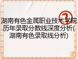 湖南有色金属职业技术学院历年录取分数线深度分析(湖南有色录取线分析)