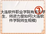 大连软件职业学院有多少学生，师资力量如何(大连软件学院师生规模)