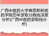 广西中医药大学赛恩斯新医药学院历年录取分数线深度分析(广西中医药录取线分析)