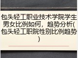 包头轻工职业技术学院学生男女比例如何，趋势分析(包头轻工职院性别比例趋势)