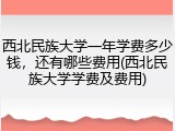 西北民族大学一年学费多少钱，还有哪些费用(西北民族大学学费及费用)